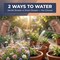 Gardenised 1 Gallon Galvanized Metal Watering Can with Removable Long Spout & Sprinkler Head for Indoor & Outdoor Use Ideal for Garden Flowers Potted Plants Houseplants Modern Home Accessories
